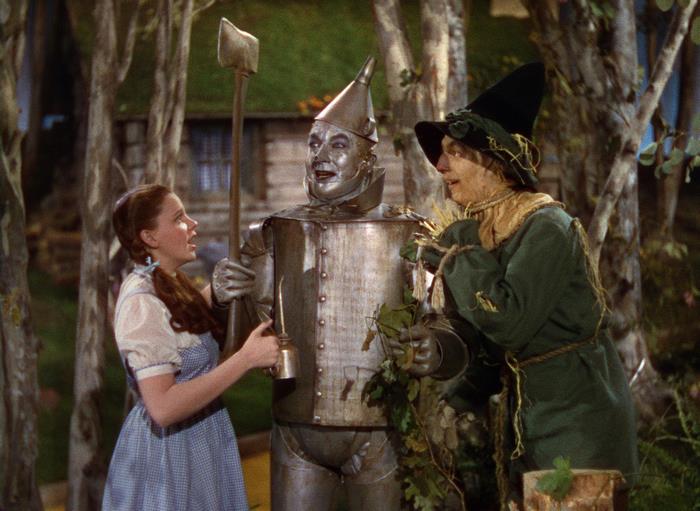 Dorothy, Tin Man, and Scarecrow from The Wizard of Oz