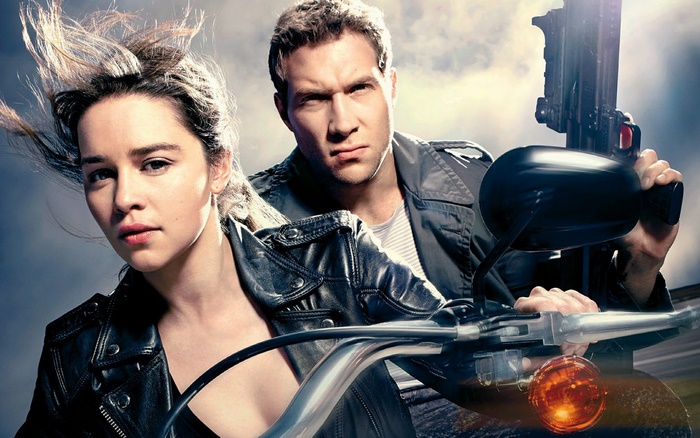 Emilia Clarke and Jai Courtney in Terminator Genisys