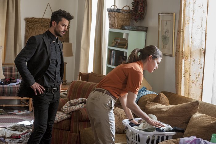 Dominic Cooper and Lucy Griffiths in Preacher