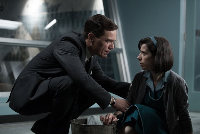 Michael Shannon and Sally Hawkins in The Shape of Water