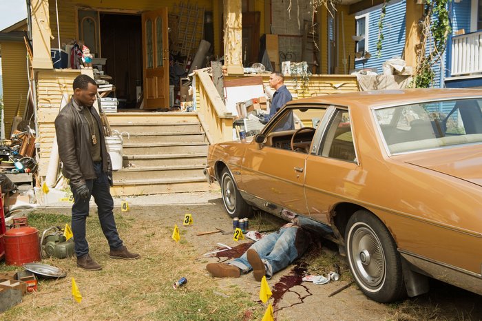 Malcolm Goodwin at a crime scene