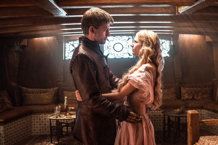 Jaime Lannister and Myrcella Baratheon from Game of Thrones