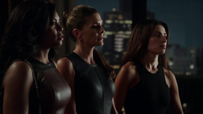 Sarah Shahi and two women
