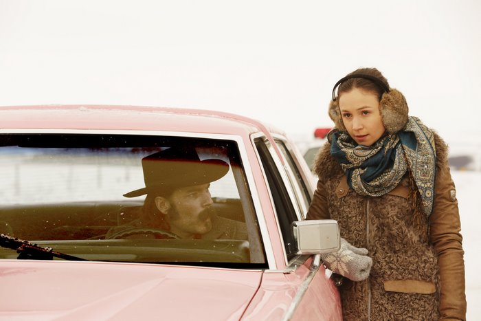 Tim Rozon in a pink car