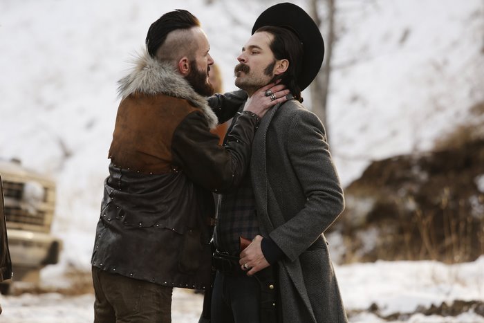 Tim Rozon in a confrontation