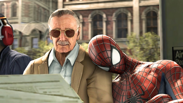 Stan Lee and Spider-Man
