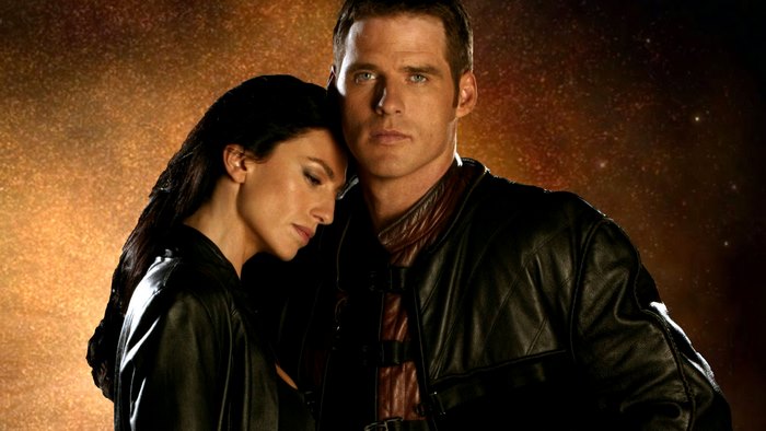 Ben Browder and Alexa Davalos from Farscape