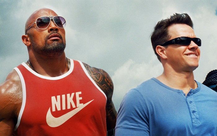 Dwayne Johnson and Mark Wahlberg in Pain & Gain