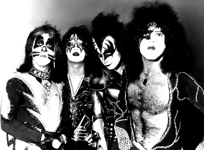 KISS band members in costume