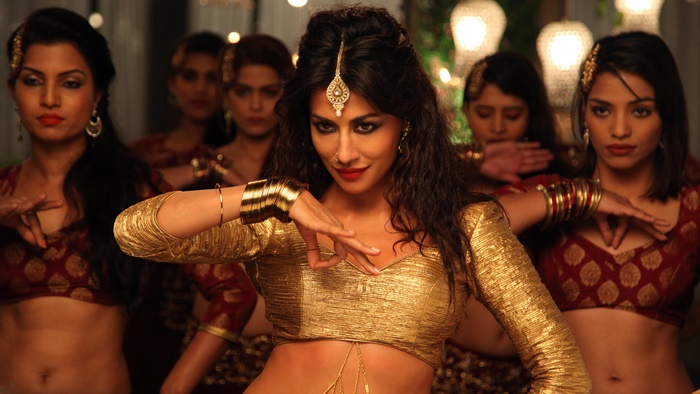 Chitrangada Singh dancing in a golden outfit