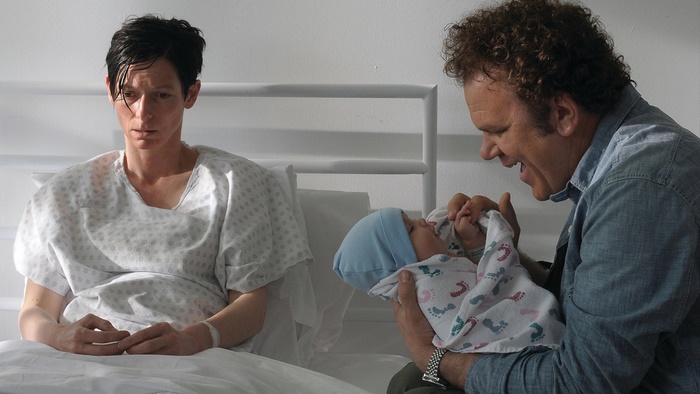 John C. Reilly with Newborn Baby