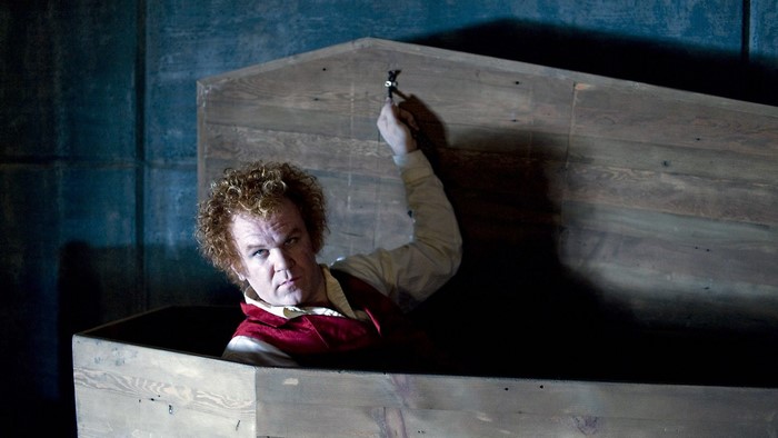 John C. Reilly in a Coffin