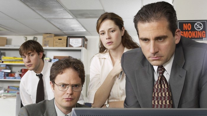 Michael Scott and colleagues from The Office