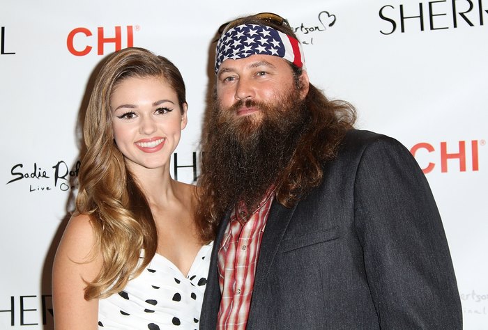 Sadie Robertson and Willie Robertson at CHI event