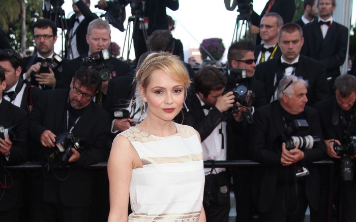 Beatrice Rosen on a Red Carpet with Photographers