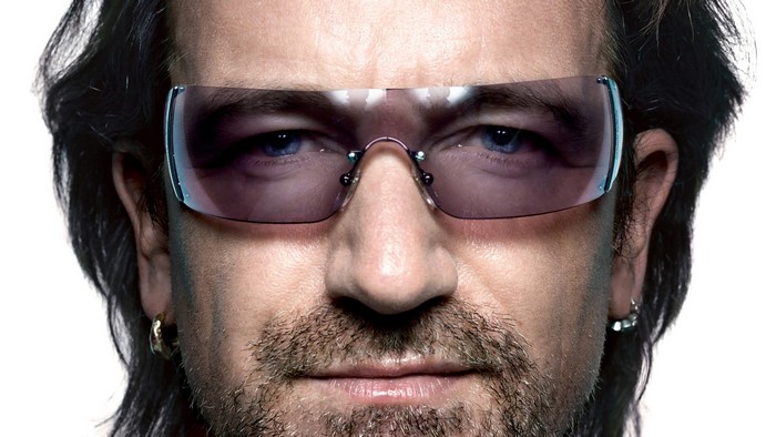 Bono wearing sunglasses