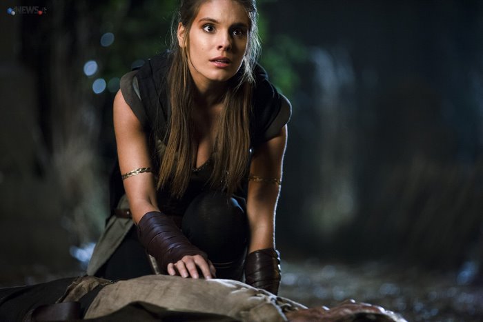 Caitlin Stasey in costume