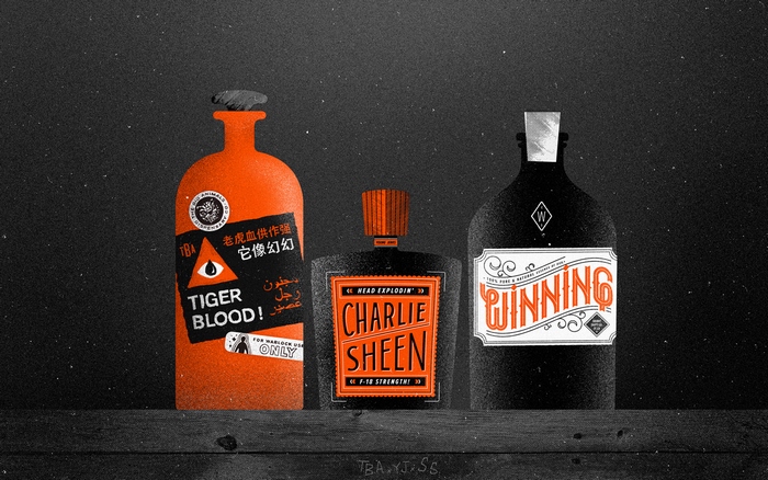 Tiger Blood, Charlie Sheen, and Winning bottles