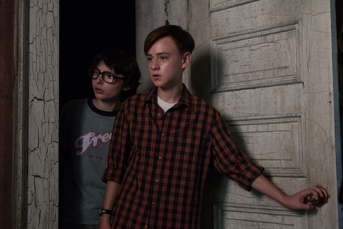 Jaeden Martell and Finn Wolfhard in It