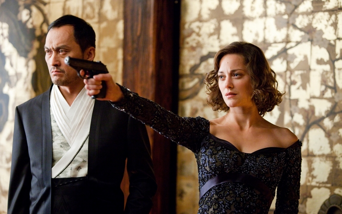 Marion Cotillard and Ken Watanabe in The Dark Knight Rises