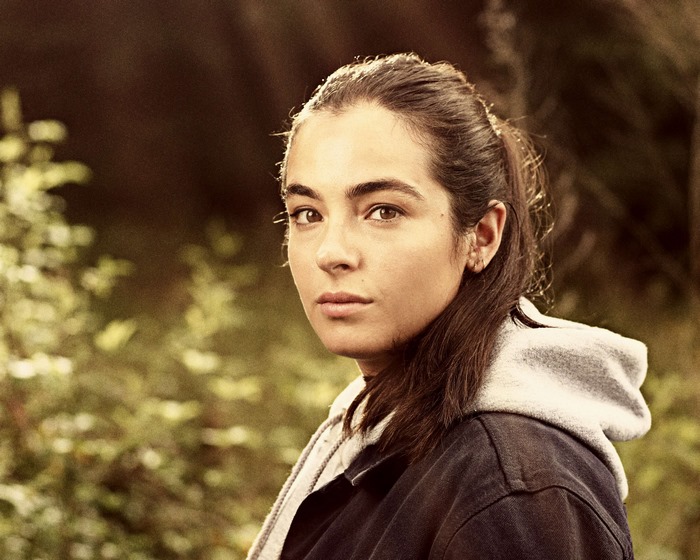 Alanna Masterson in a forest
