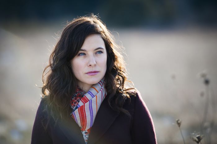 Caroline Dhavernas in a field