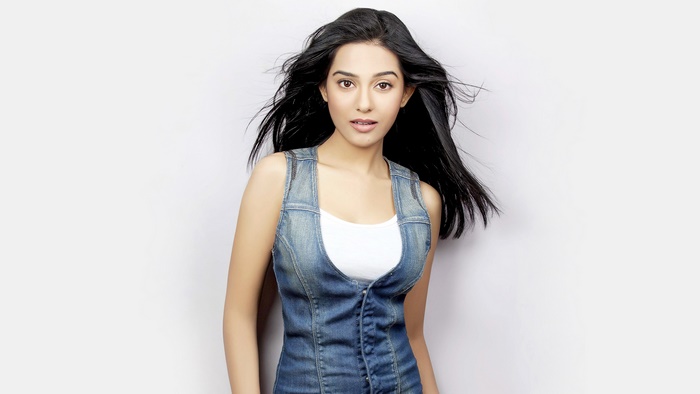 Amrita Rao in Denim Vest