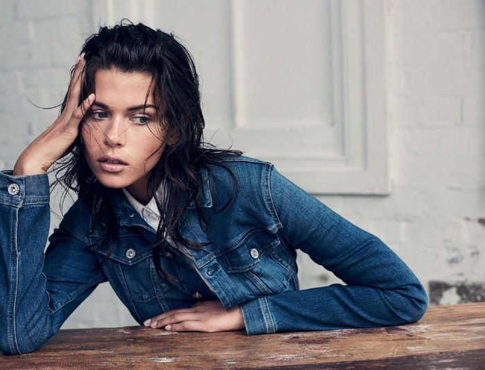Georgia Fowler in Denim Jacket