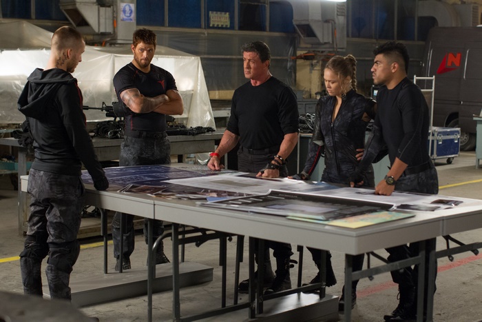 Sylvester Stallone and team in Expendables 3