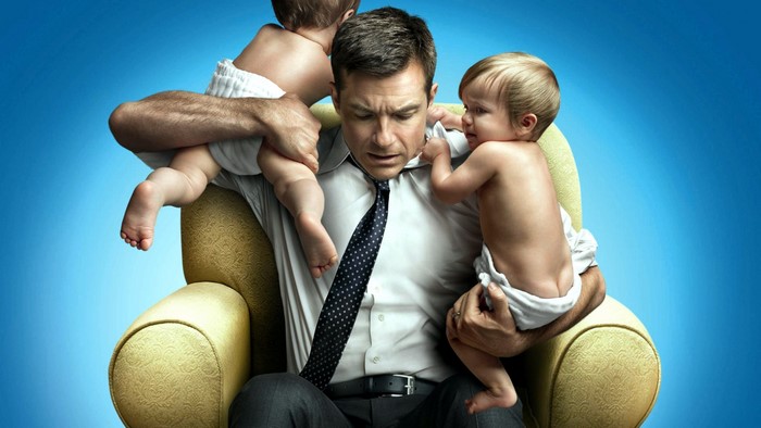 Jason Bateman with two babies