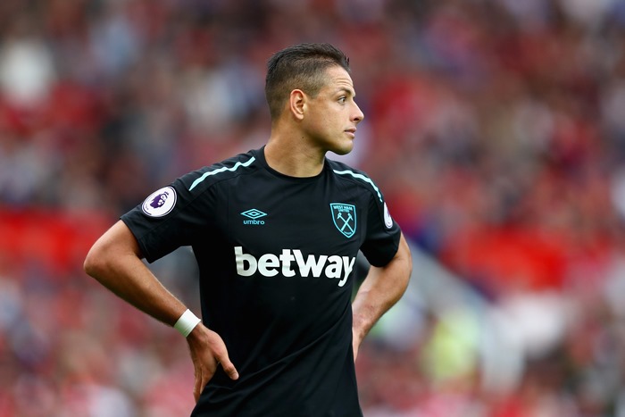 Javier Hernandez in West Ham United Jersey