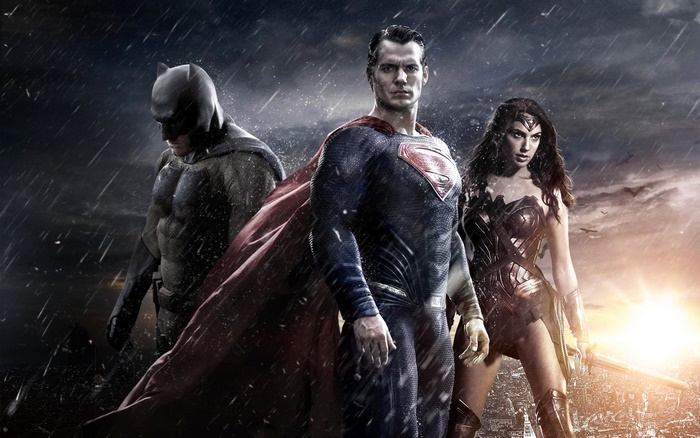 Batman, Superman, and Wonder Woman from Batman v Superman