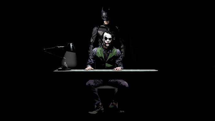 Batman and Joker from The Dark Knight