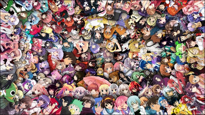 Collage of Anime Characters