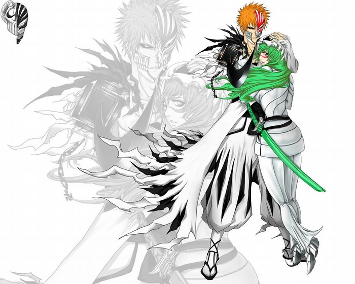 Ichigo Kurosaki and Nelliel Tu Odelschwanck from Bleach
