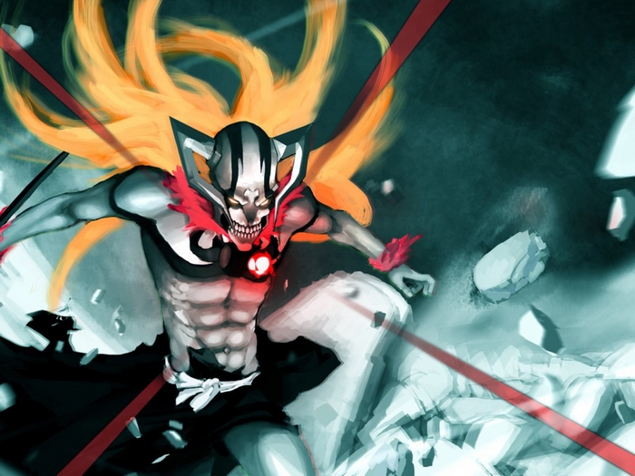 Ichigo Kurosaki in Hollow form from Bleach