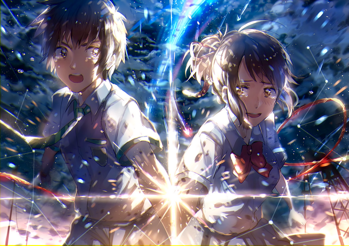 Taki and Taki from Kimi no Na wa.