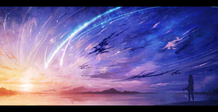 Mitsuha Miyamizu from Kimi no Na wa.