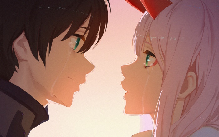 Zero Two Emotional Close-Up from Darling in the FranXX