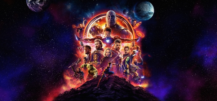 Avengers and Thanos from Marvel Cinematic Universe