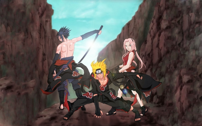 Sasuke Uchiha in Intense Battle Stance