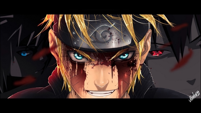 Naruto Uzumaki and Sasuke Uchiha from Naruto