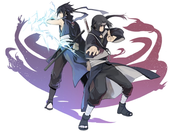 Sasuke and Itachi Uchiha from Naruto