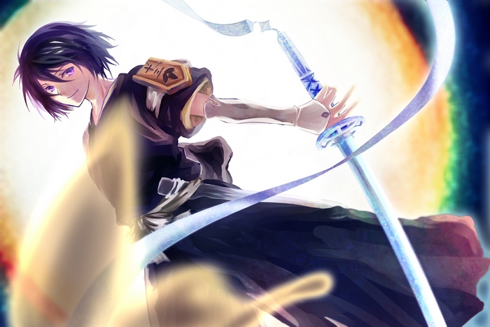 Rukia Kuchiki from Bleach with a sword