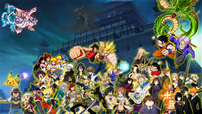 Anime and Manga Characters Assemble