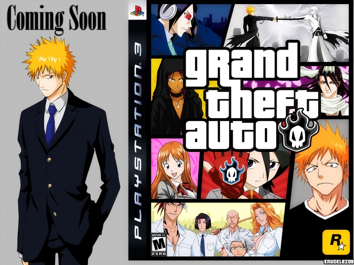 Ichigo Kurosaki from Bleach in Grand Theft Auto PS3