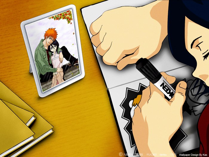 Rukia Kuchiki and Ichigo Kurosaki from Bleach