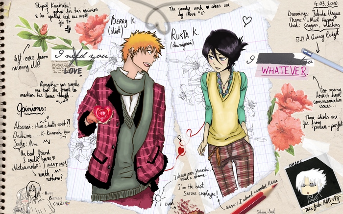 Ichigo Kurosaki and Rukia Kuchiki from Bleach