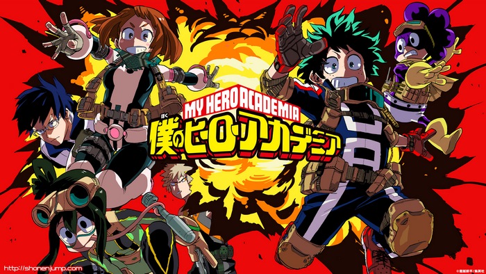 My Hero Academia characters in action