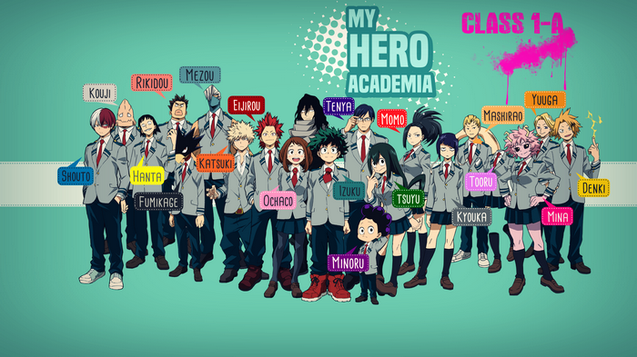 My Hero Academia Class 1-A characters